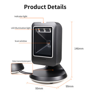 JINGXIN ha letto il codice riflettente del supermercato 2D lettore di codici a barre Desktop Omni - Product Image 4