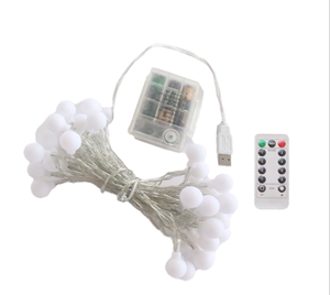 Remote <strong>Control</strong> USB Waterproof Eight <strong>Function</strong> Battery Box <strong>LED</strong> Ball <strong>Light</strong> <strong>String</strong> - Product Image 1