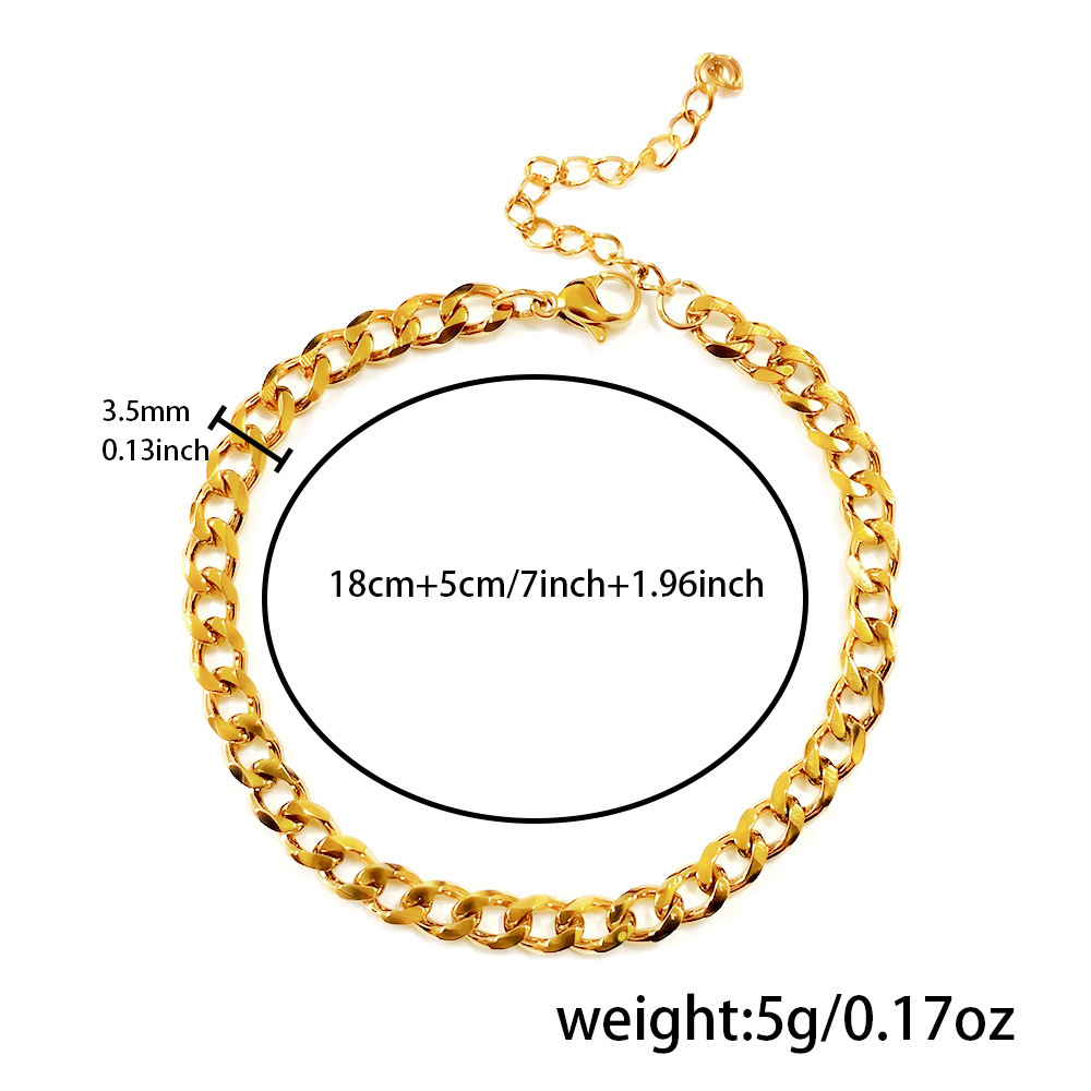 P0013-1 Bracelet (1.0 Single Clasp, 6-Sided Polishing)