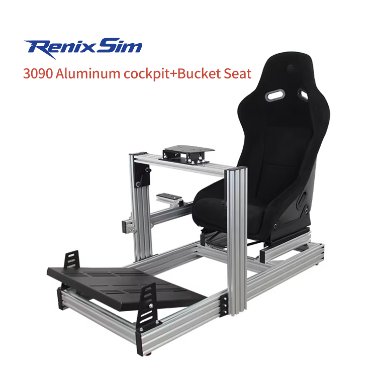 Cockpit de course en aluminium avec siège baquet 3090+