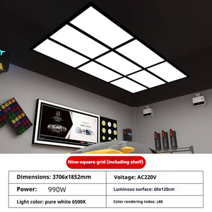 Chín Cung Điện <span class=keywords><strong>LED</strong></span> Bảng Ánh Sáng Có Thể Thay Thế Xe Phim Hội Thảo Nhà Để Xe Ánh Sáng Làm Việc Ánh Sáng Cho Mái Nhà Không Gian Viên Nang Nhà Để Xe - Product Image 5