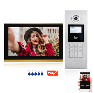 Videow-videoportero inteligente con pantalla táctil de 10,1 pulgadas, sistema de intercomunicación para puerta, Wifi, Android, 6 planos