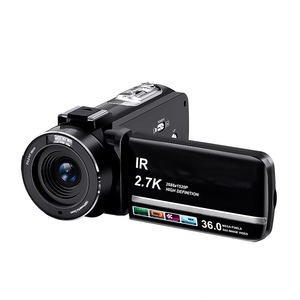 人気製品カメラ最高品質DV 2.7K 36ミリオンHDリバーシブルLEDライトデジタルビデオカメラリモコン付き在庫あり