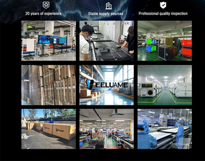 Veeluame Display Technologies Módulo de pantalla LCD 1*3 Sistema de pantalla LCD modular de color negro Uso corporativo y de oficina