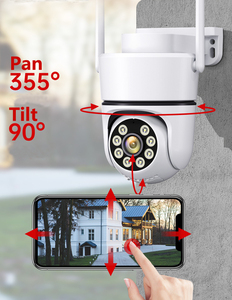 Fosvision高清3MP无线圆顶IP摄像机彩色图像报警记录室外安全PT IP摄像机 - Product Image 2