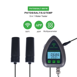 ใหม่ Tuya Smart WiFi เครื่องตรวจสอบความเค็มแบบออนไลน์มีความแม่นยำสูง5 in 1 Salt TDS G.S TEMP PH Water TDS - Product Image 2