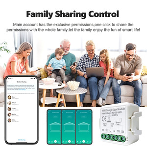 AC100-240V TUYA WIFI Garagentor-Controller-Kit mit Draht-Magnetsensor-Unterstützung TUYA APP-Steuerung, Timer-Funktion - Product Image 6