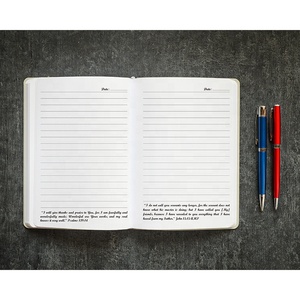 Classical PU Leather Hard Cover Customized Prayer <strong>Bible</strong> Notebooks Verset Planner with Scriptures Book Printing Christian Journal - Product Image 5