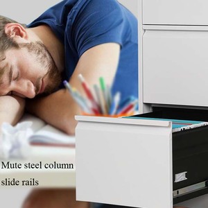 Dễ Dàng Lắp Ráp Văn Phòng Thép Lưu Trữ Bên Văn Phòng Tủ Kim Loại Dọc 4 Ngăn Kéo Tủ Hồ Sơ - Product Image 6