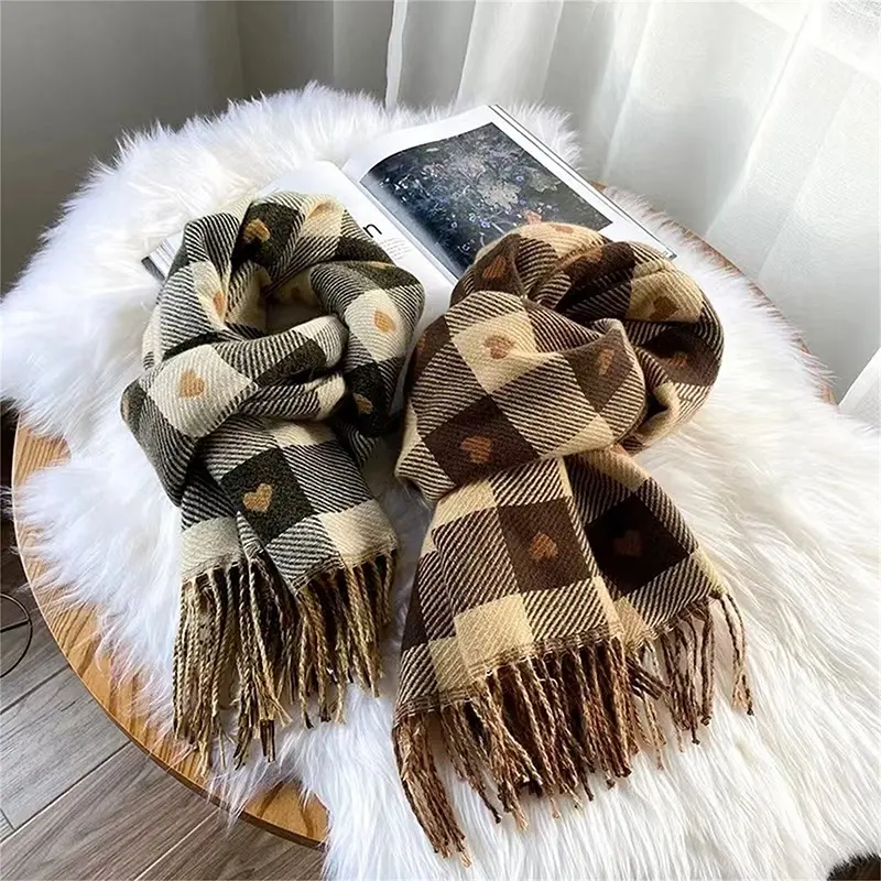 2024 famoso marchio di lusso Designer sciarpa di lana classici Plaid nappa sciarpe inverno moda donna sciarpa calda all'aperto per gli uomini