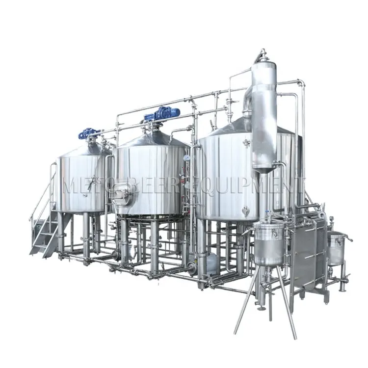 Industri 1000L minuman ketel stainless steel bir kerucut besar tank dijual