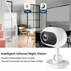 2024 A4 nuevo 1080P Wifi bebé cámara de monitoreo visión nocturna detección de movimiento alarma intercomunicador sistema de cámara para el hogar dormitorio bebé - Product Image 2