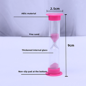 Wholesale 1 2 3 4 5 Minute Plastic Hourglass Shower Sand <strong>Timer</strong> <strong>Clock</strong> with Detachable Suction Cup Kids Toothbrush <strong>Timer</strong> - Product Image 4