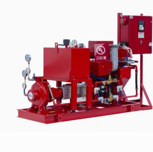 Dieselmotor Aangedreven Brandbestrijdingspomp Met Debietmeter Hoofdontlastklep Afvalkegel En Brandstoftank Reserveonderdelen - Product Image 1