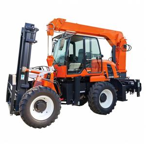 工厂价格驱动农用越野叉车3吨3.5吨5吨10吨15吨4x4柴油电动叉车