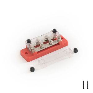 Dualbus 150A Bus Bars 8 O-Terminal RV1.25-6 <strong>Busbar</strong> Spring Terminal Block for Automobile Truck Trailer RV Including Cover - Product Image 5