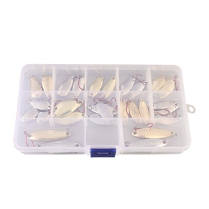 Palmer 30PCS Hộp Thiết lập <span class=keywords><strong>Spinners</strong></span> câu cá lures kim loại muỗng nhiều thông số kỹ thuật câu cá Spinner mồi swimbait Spinner Lure - Product Image 3