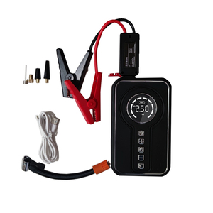 เครื่องจั๊มสตาร์ทพร้อมปั๊มยางรถยนต์แบบพกพา12V/24V ชุดเครื่องมือความจุสูงสำหรับช่วยเหลือริมถนน - Product Image 1
