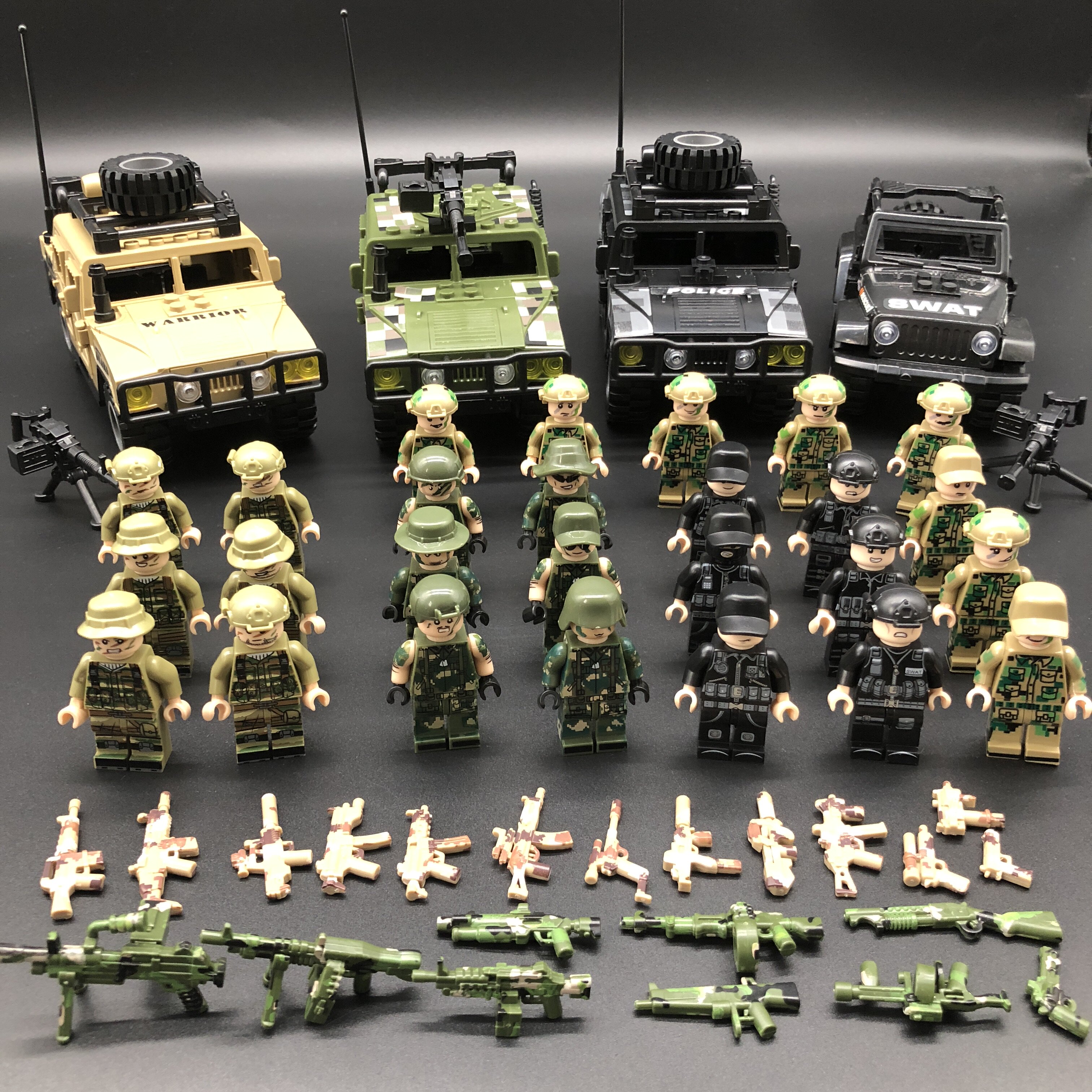 Equipo de 24 miembros Jeep Hummer camuflaje