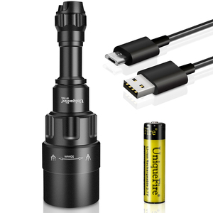 UniqueFire 1605-50 50mm lens kısılabilir SFH 4715AS 850nm LED usb şarj edilebilir zumlanabilir gece görüş <span class=keywords><strong>ir</strong></span> avcılık el feneri el - Product Image 4