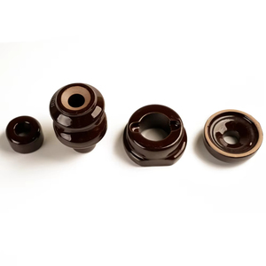 Outdoor Power Lines Can Be Protected by Insulation Porcelain <strong>Insulators</strong> Ceramic Clasp <strong>Insulators</strong> - Product Image 4