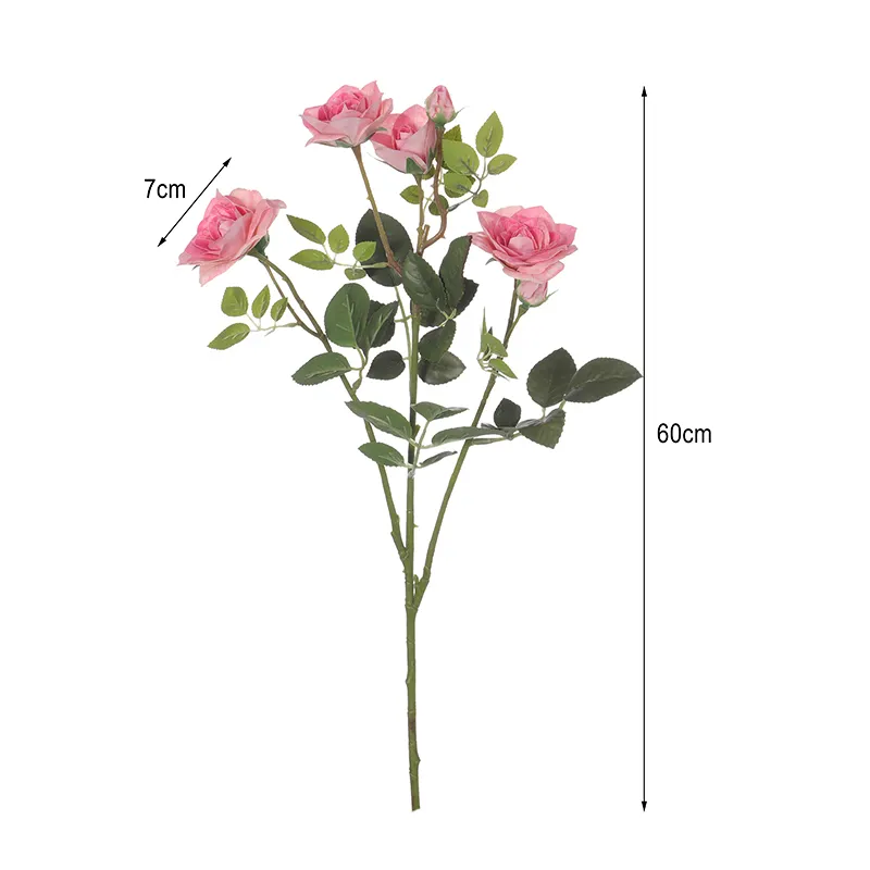 Oh Arts высокое качество искусственный PEVA натуральный на ощупь 60 см цветы розы для свадьбы дома и вечеринки