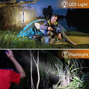 Wiederauf ladbare LED-Batterie Taschenlampe für Multifunktions-Taschenlampen Not lampe mit Dimmer Wasserdicht für Camping - Product Image 5