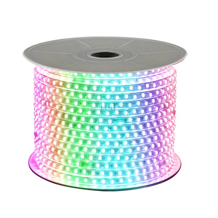 Nieuw Product Hoge Spanning 220 Volt 100M Smart 5050 Smd 5050 100M/Roll 14.4 W/m Waterdichte Wifi rgb Cct Led Strip Licht