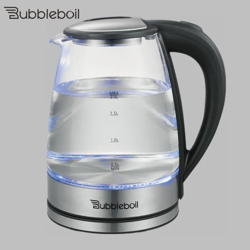 Bubble boil Akku-Wasserkocher aus Glas Automatisches Ausschalten Warm halten Tee kessel Gesundheit Topf Wasserkocher