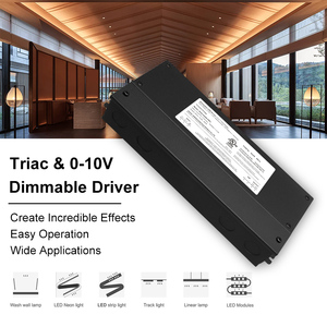 100V 110V 120V〜277V ACLED電源12243648ボルト200ワットDCPWMトライアック0-10v調光可能<span class=keywords><strong>LED</strong></span>ドライバーULFCC承認済み
