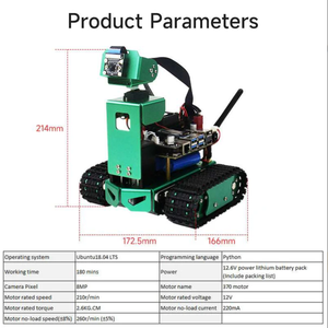 Jetbot AIロボットカーキットJetson Nano 4GB用3DOFリフトHDカメラ自動運転オブジェクト追跡Pythonプログラミング - Product Image 2