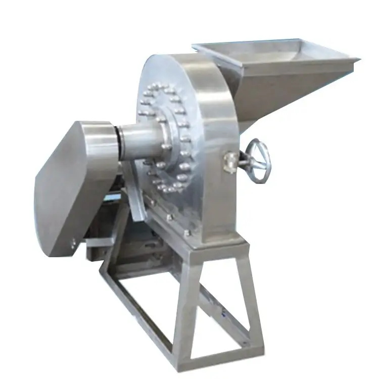 Nuovo design polverizzatore smerigliatrice macchina in acciaio inox frantoio rotativo polverizzatore grinder mais linea mini frumento farina mulino per la vendita