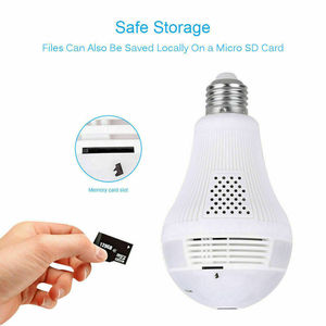 V380 <strong>1080P</strong> Wifi Full Color Closed-circuit TV H.265 Wireless Panoramic 360 Bulb Camera - Product Image 5