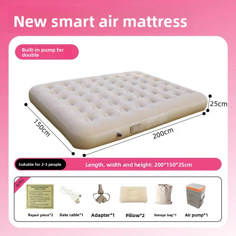 white Two people low model comes with a pillow