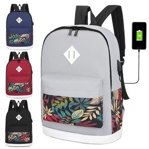 2023 Neue Nylon Laptop Rucksäcke Schult aschen mit USB 3-teiliges Set Laptop tasche Kombination Student <span class=keywords><strong>Computer</strong></span> Rucksack Set