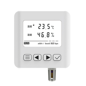 Sensor de controlador de humedad y temperatura Modbus montado en la pared inalámbrico con pantalla LCD para monitoreo de temperatura ambiente del servidor