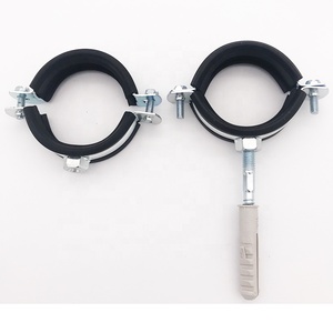 <strong>2025</strong> M8 Pipe Clamps with Rubber Ningbo Manufacture Hose Clip Quick Release Clamp of Nut M10 <strong>Fixing</strong> Pipe Tube - Product Image 1
