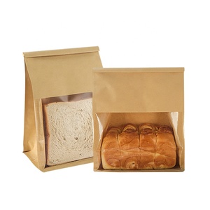 Bao bì nướng bánh mì nướng túi thực phẩm bao bì cửa sổ giấy kraft với bao bì kẹo trong suốt đứng lên túi niêm phong nhiệt CPP - Product Image 2