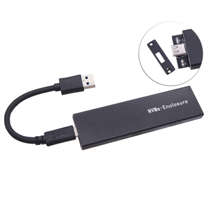 Dual Protocol M2 SSD เคส Enclosure NVMe SATA NGFF M.2 SSD BOX USB 3.1 10Gbps สำหรับฮาร์ดไดรฟ์ภายนอก m/b + M คีย์ M.2อะแดปเตอร์ SSD - Product Image 3