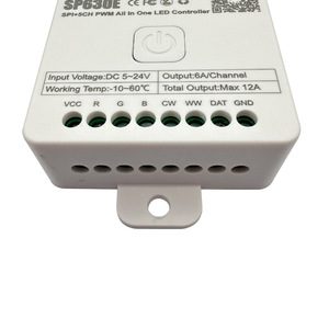 5 в 1 контроллер PWM SPI Magic RGB RGBIC CCT RGBIC RGBW RGBCCT Многофункциональный 5-24V светодиодный контроллер - Product Image 4
