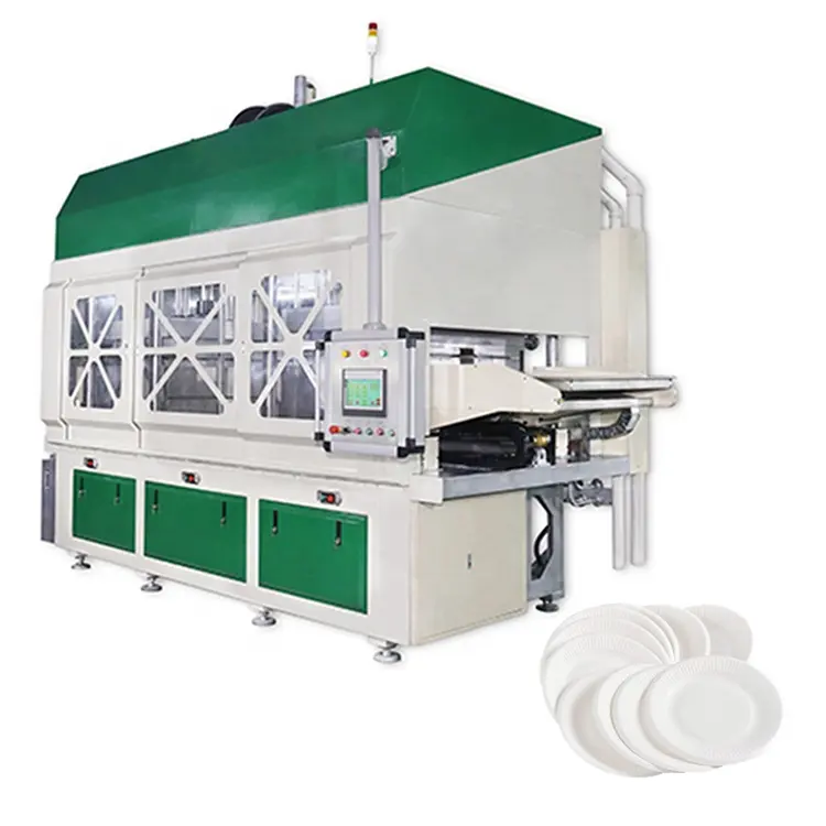 Bagazo de caña de azúcar de alta capacidad, máquina de moldeo de pulpa de papel, vajilla desechable para platos biodegradables, cuenco, fiambrera