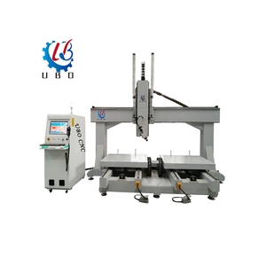 Enrutador Cnc de talla de escultura 3D de alta resistencia, máquina Cnc de 4 ejes con sistema de engrase automático de mesa doble para espuma de poliestireno contrachapado - Product Image 5