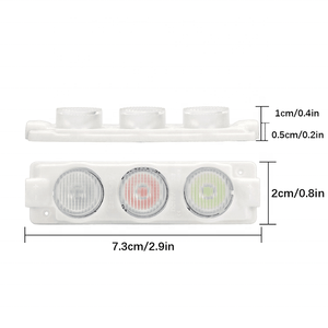 <strong>3W</strong> RGB <strong>LED</strong> Module Injection Lens 3 <strong>Led</strong> 12V Sidelight Super Bright Advertising Sign <strong>LED</strong> Light