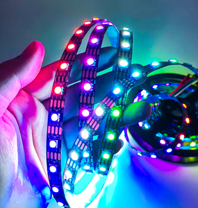 Tira de luz Led inteligente direccionable WS2813 WS2812 IC 4 pines 5050 RGB 5V RGBIC 30 60 144 píxeles IP20 IP65 IP67 IP68 tira de luz Led