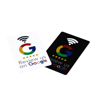 Gedruckte Google programmier bare QR-Codes Social Plastic Media Zahlungs bewertungen benutzer definierte NFC Google Geschenk karten