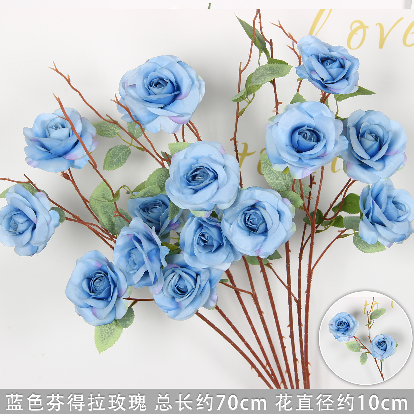 Rose Fendra bleue à 2 têtes