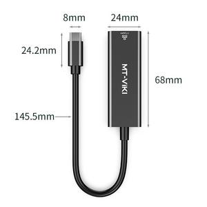 MT-VIKI转换器适配器类型c usb至rj45 cat 5e/6以太网局域网2500Mbps - Product Image 3