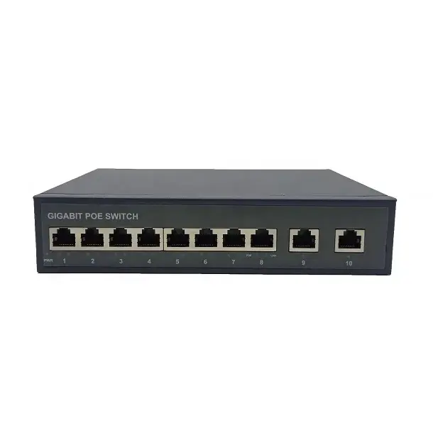 OEM/ODM 8x10/100/1000Mbps networking poe switch full gigabit poe switch
