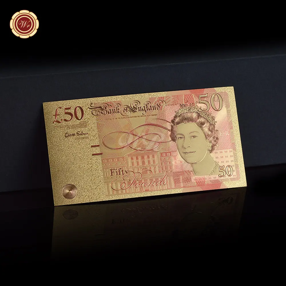 Banconota in plastica da collezione personalizzata Non in valuta da collezione banconota britannica banconota in oro 24k