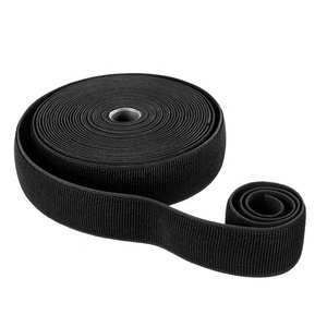 Cinturón elástico de nailon de alta calidad, gancho y bucle, negro - Product Image 5